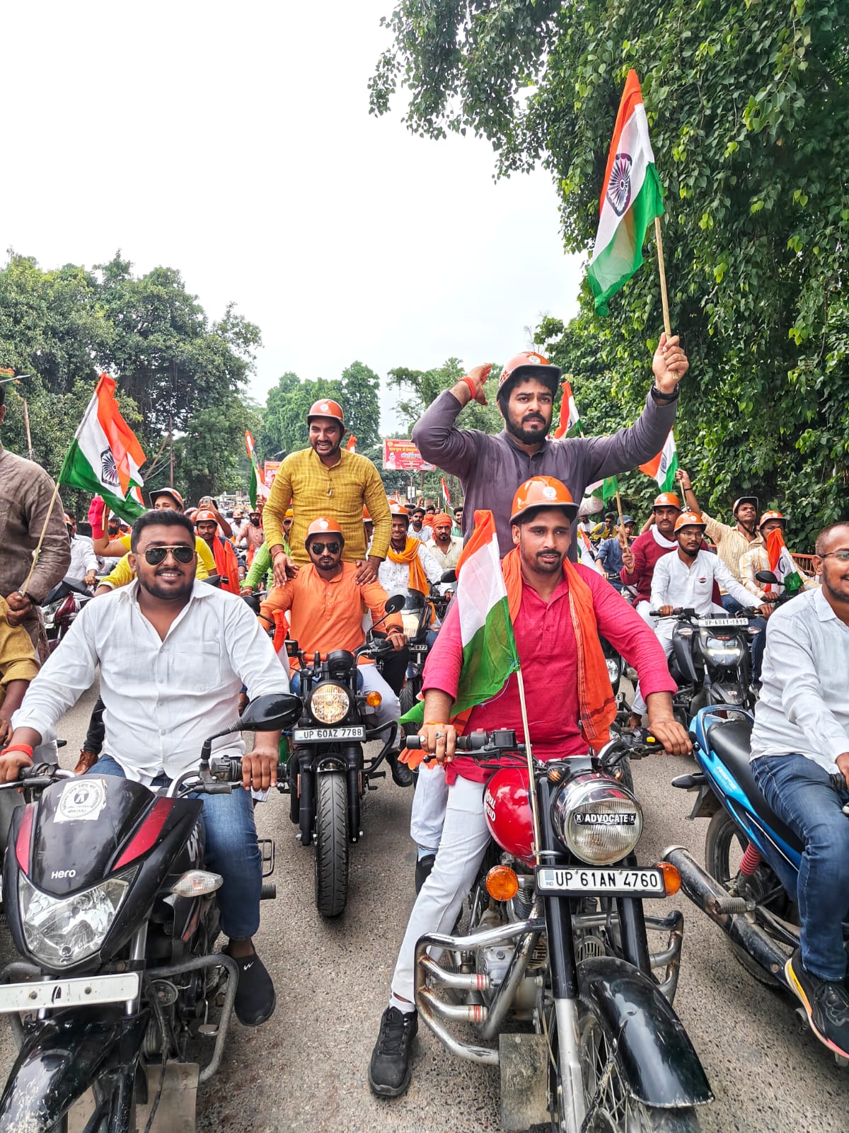 Tiranga Yatra and Kamal Yatra in Ballia