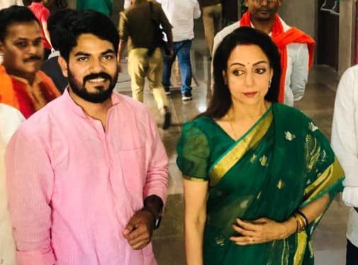 With Smt Hema Malini
