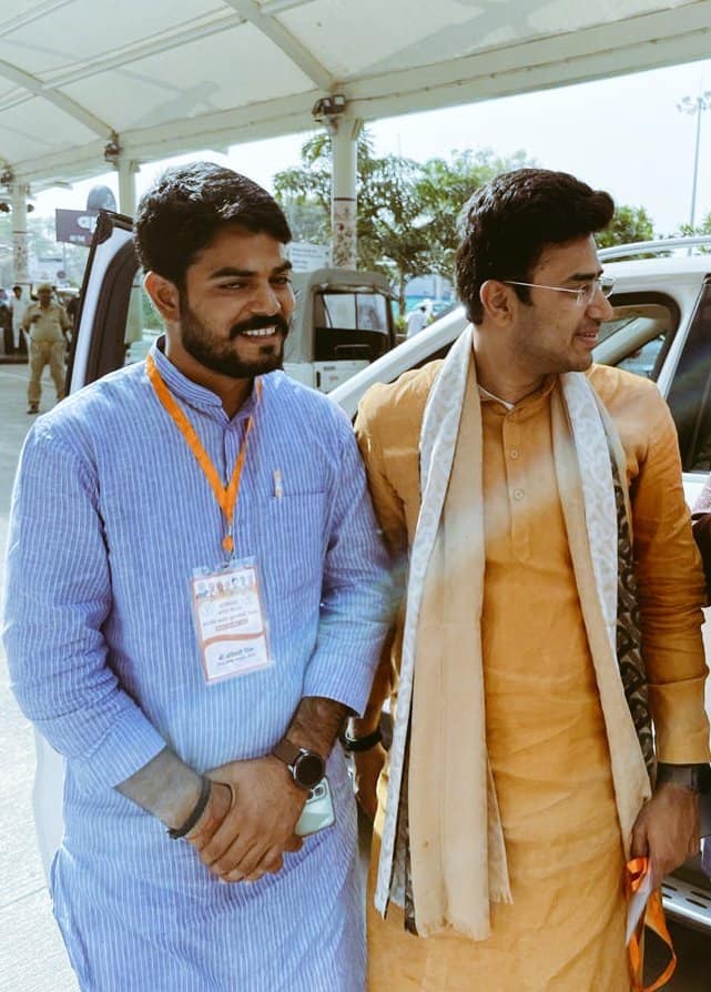 With Shri Tejaswi Surya